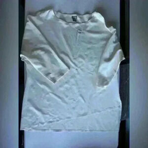 Chicos asymmetrical hem tunic knit top nwt